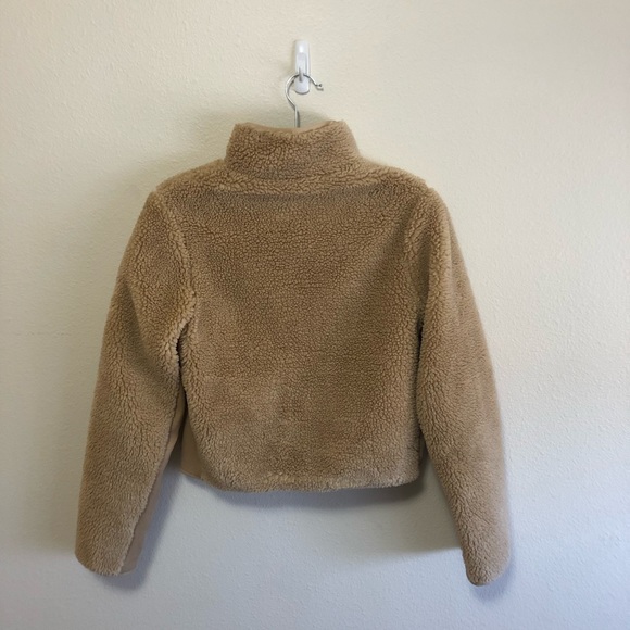 ALO Yoga Shanti Half Zip Sherpa Teddy Coat Jacket - Picture 9 of 13